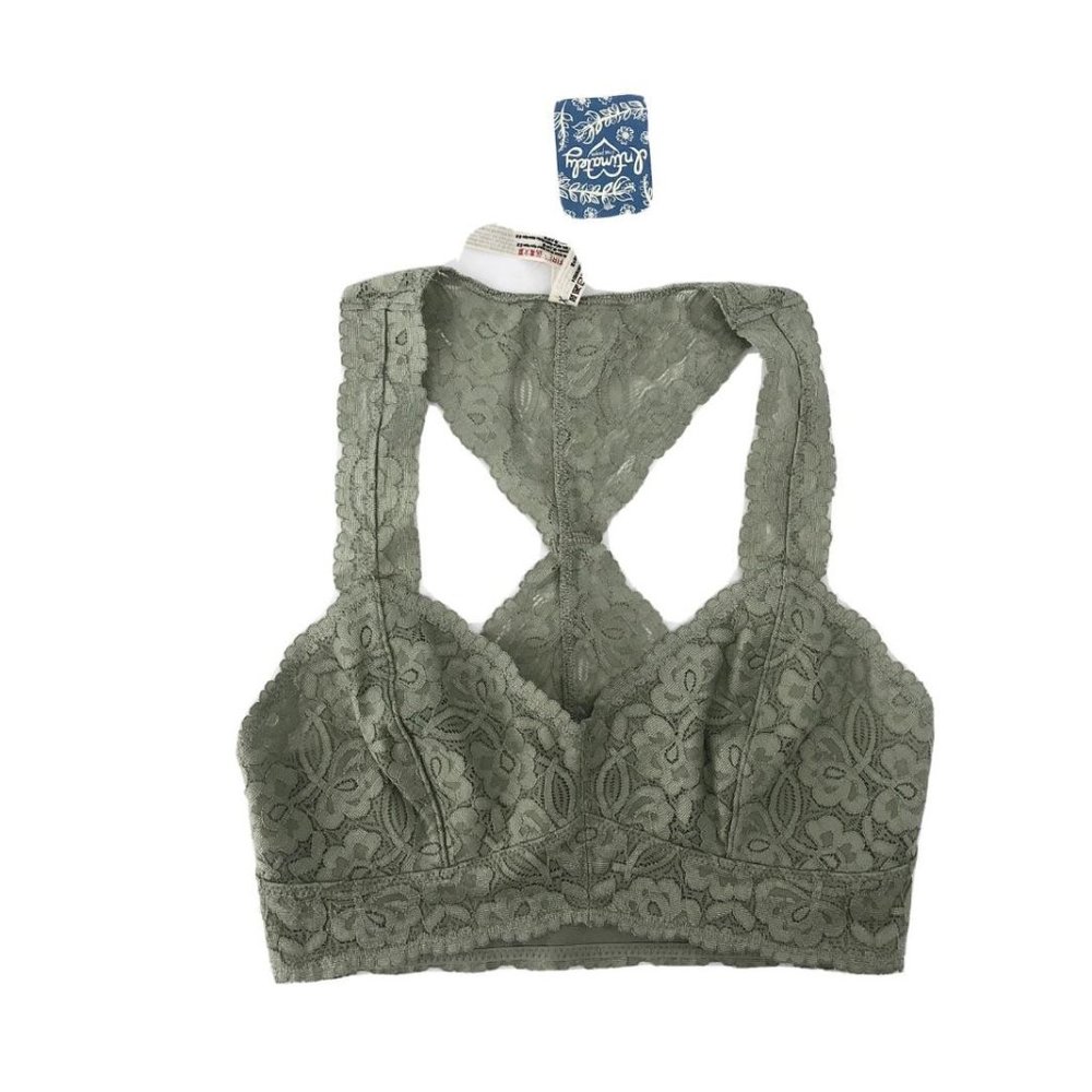 Free people bralette galloon racerback lace bra